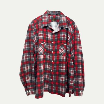 Needles Red Cut Flannel Sz XL