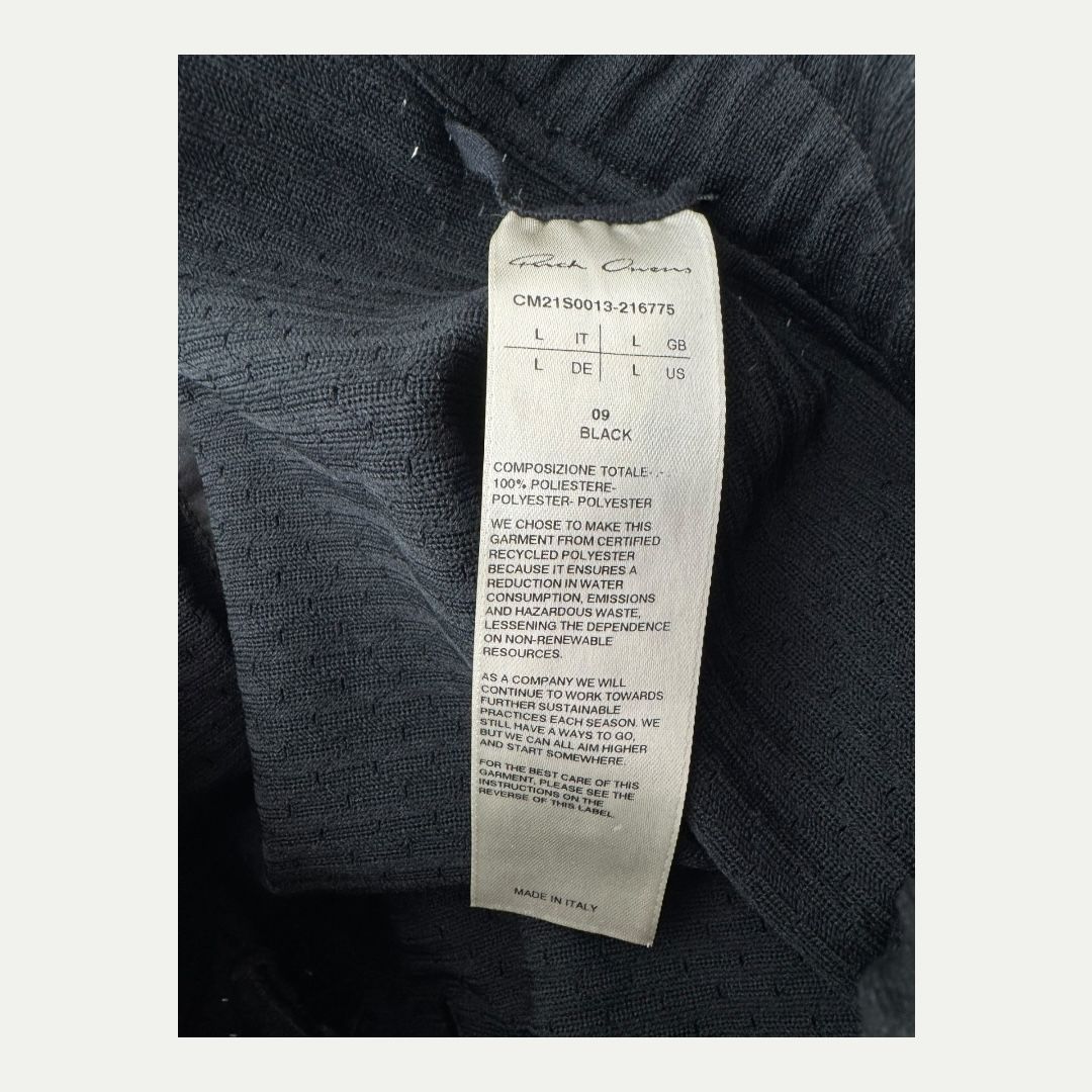 Rick Owens x Champion Black Shorts Sz L(34)