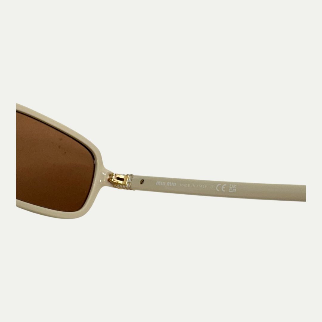 Miu Miu 11ZF Beige Sunglasses