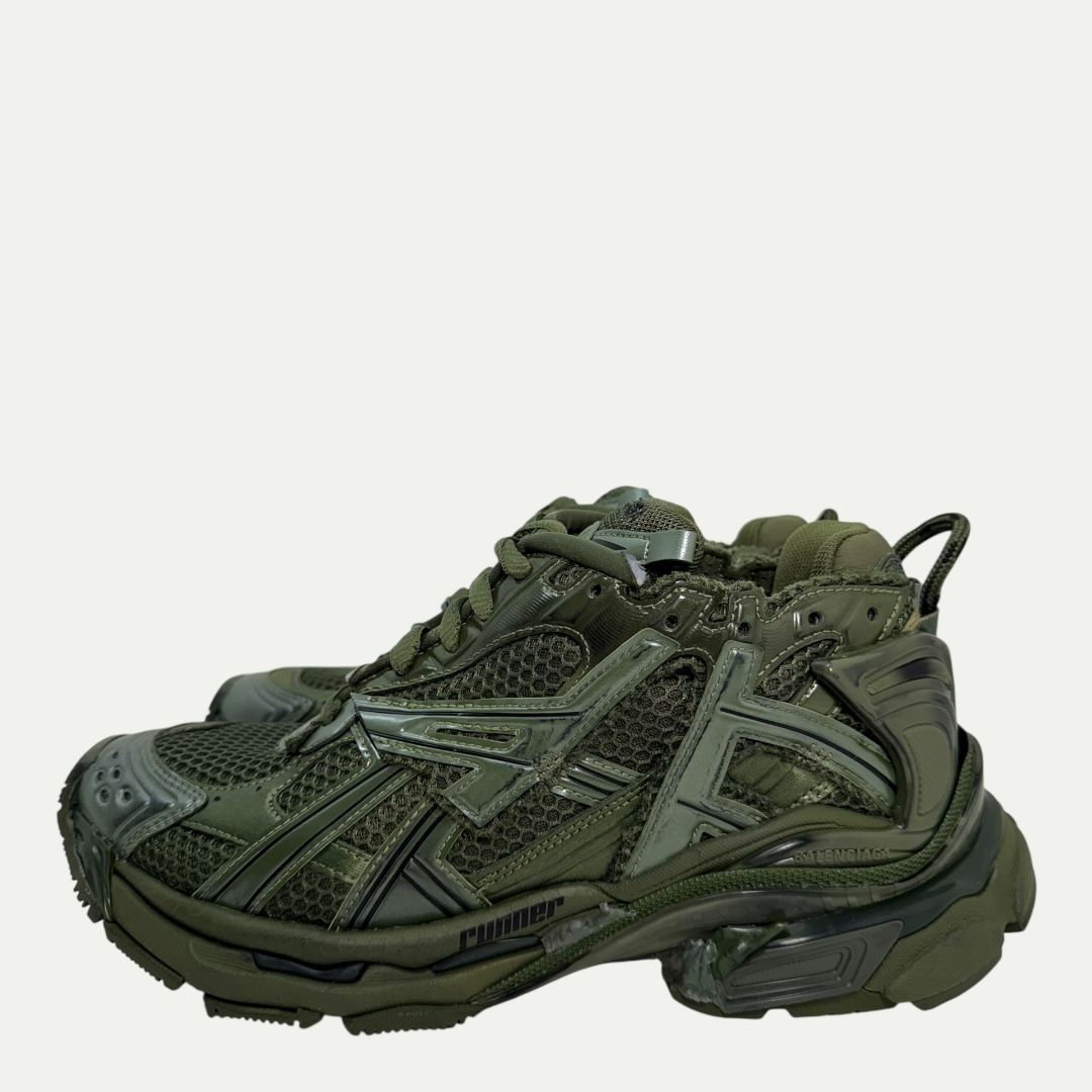 Balenciaga Olive Green Runner Sz 39(9w/7.5m)
