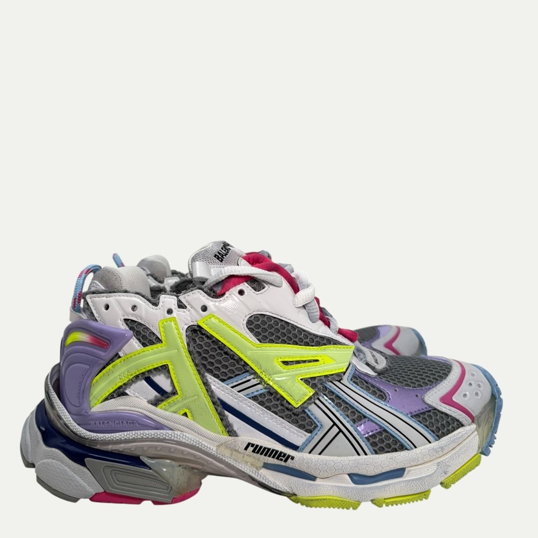 Balenciaga Multicolor Fluorescent Runner Sz 40(10w/8.5m)