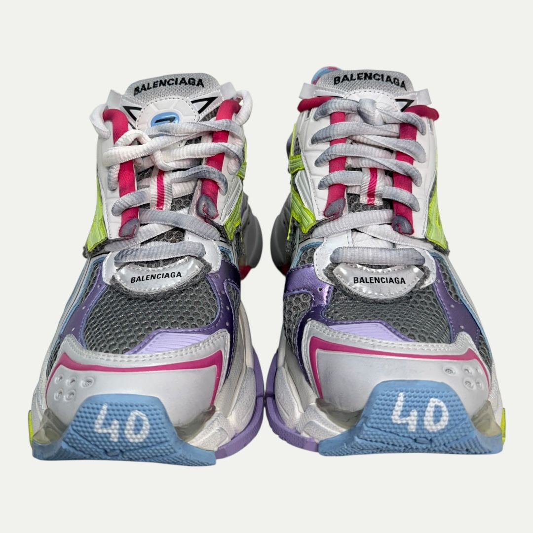 Balenciaga Multicolor Fluorescent Runner Sz 40(10w/8.5m)
