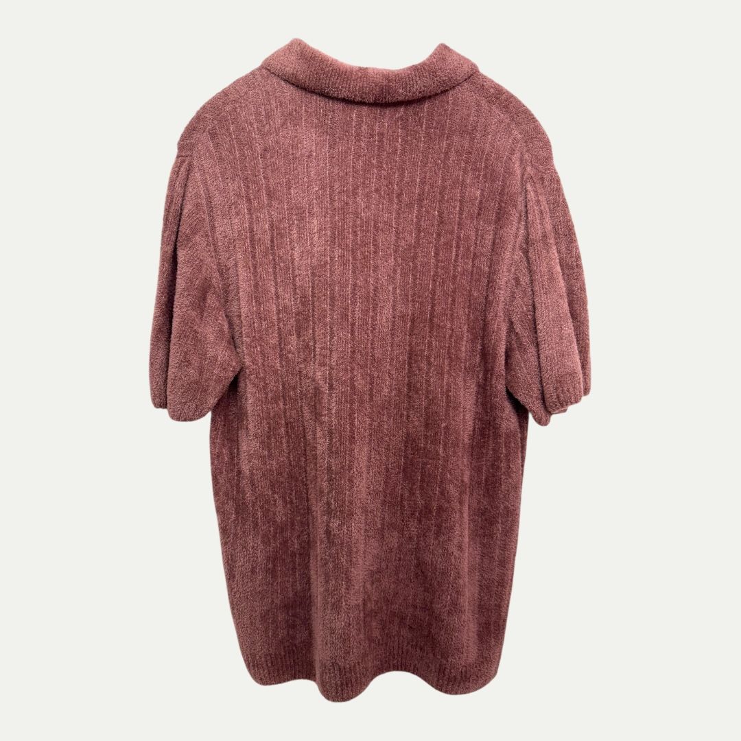 The Elder Statesmen Fuzzy Polo Sz M