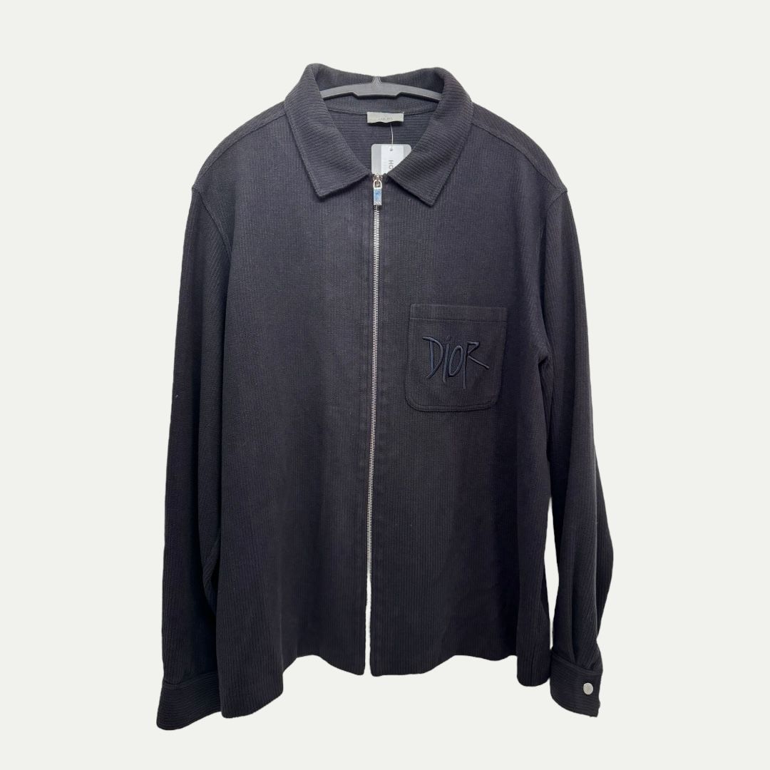 Dior Homme Black Corduroy Jacket Sz XL