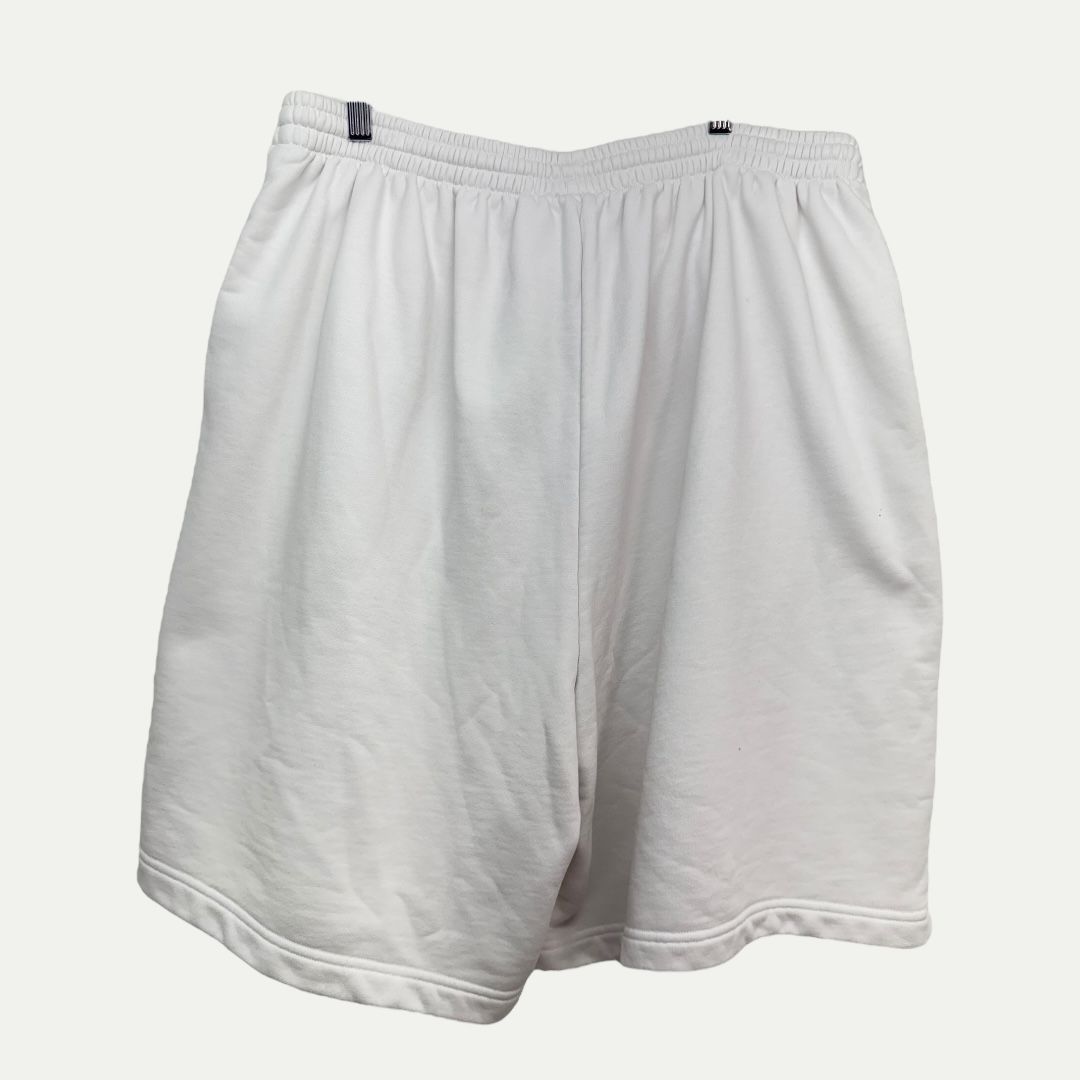 Balenciaga Embroidered Logo White Shorts Sz L(36)
