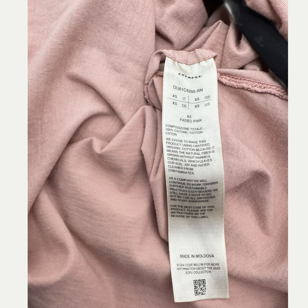 Rick Owens Drkshdw Pink Tee Sz XS(S)
