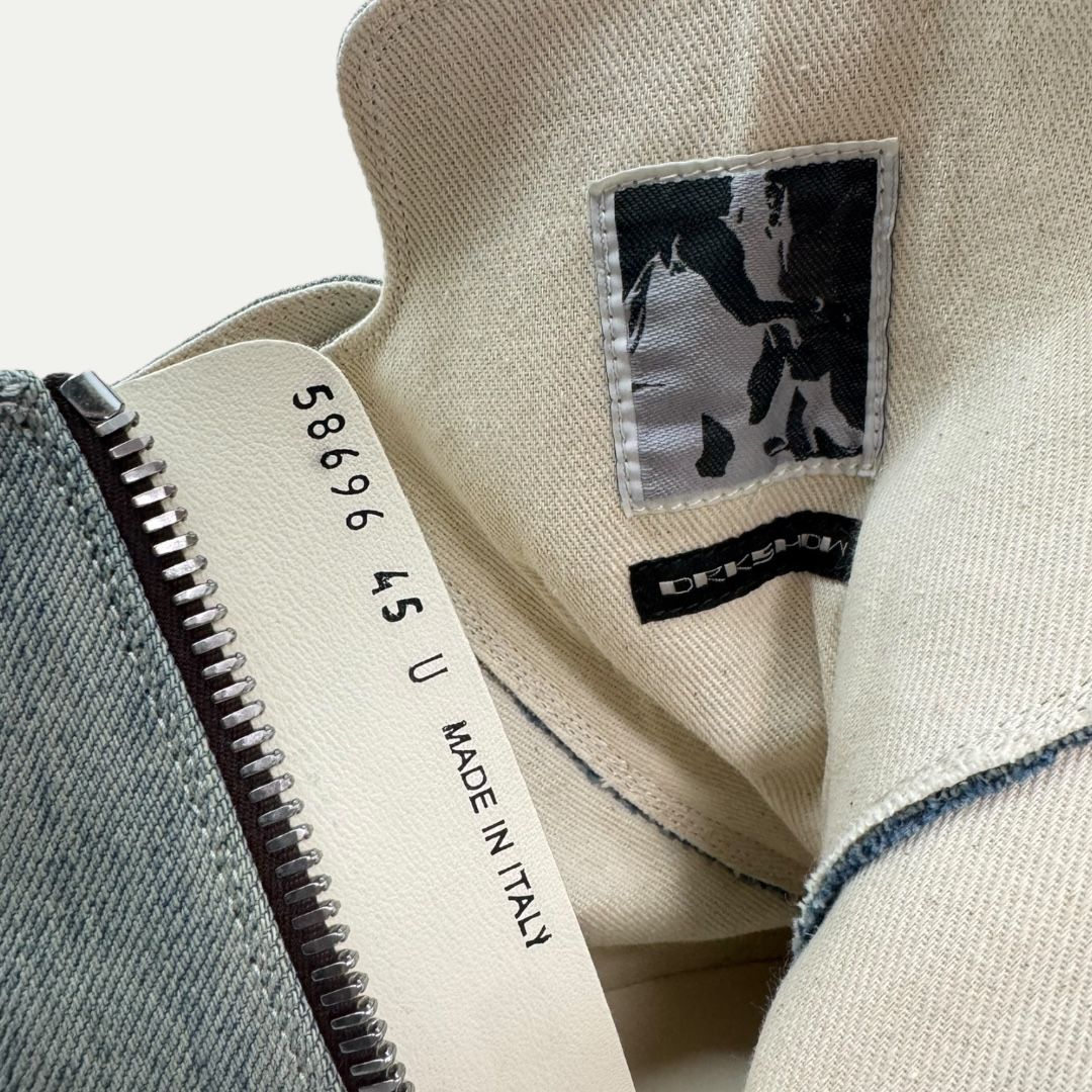 Rick Owens Drkshdw Distressed Denim Ramone Sz 45(12)
