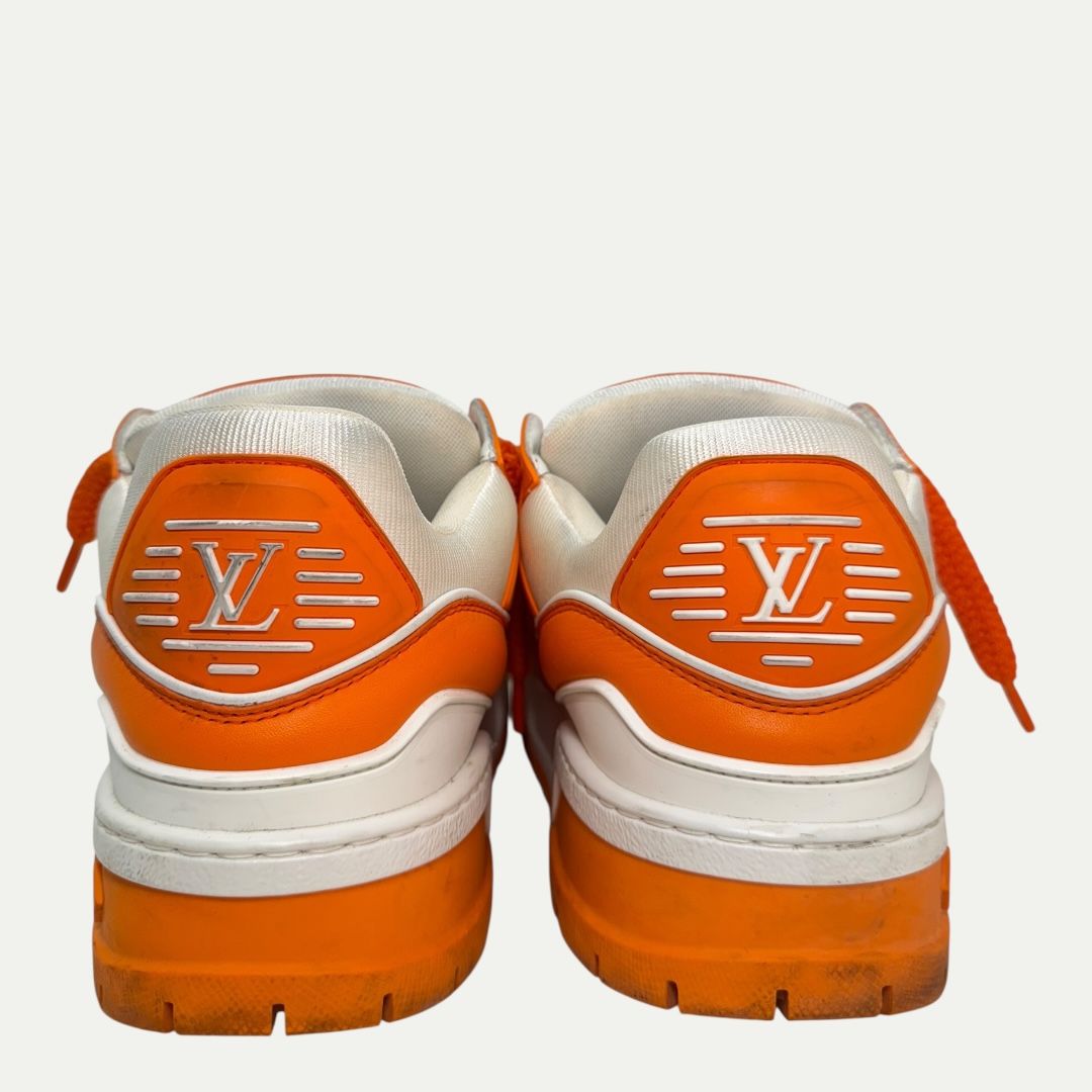 Louis Vuitton Maxi Trainer Orange/White Sz LV7(9)
