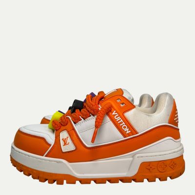 Louis Vuitton Maxi Trainer Orange/White Sz LV7(9)