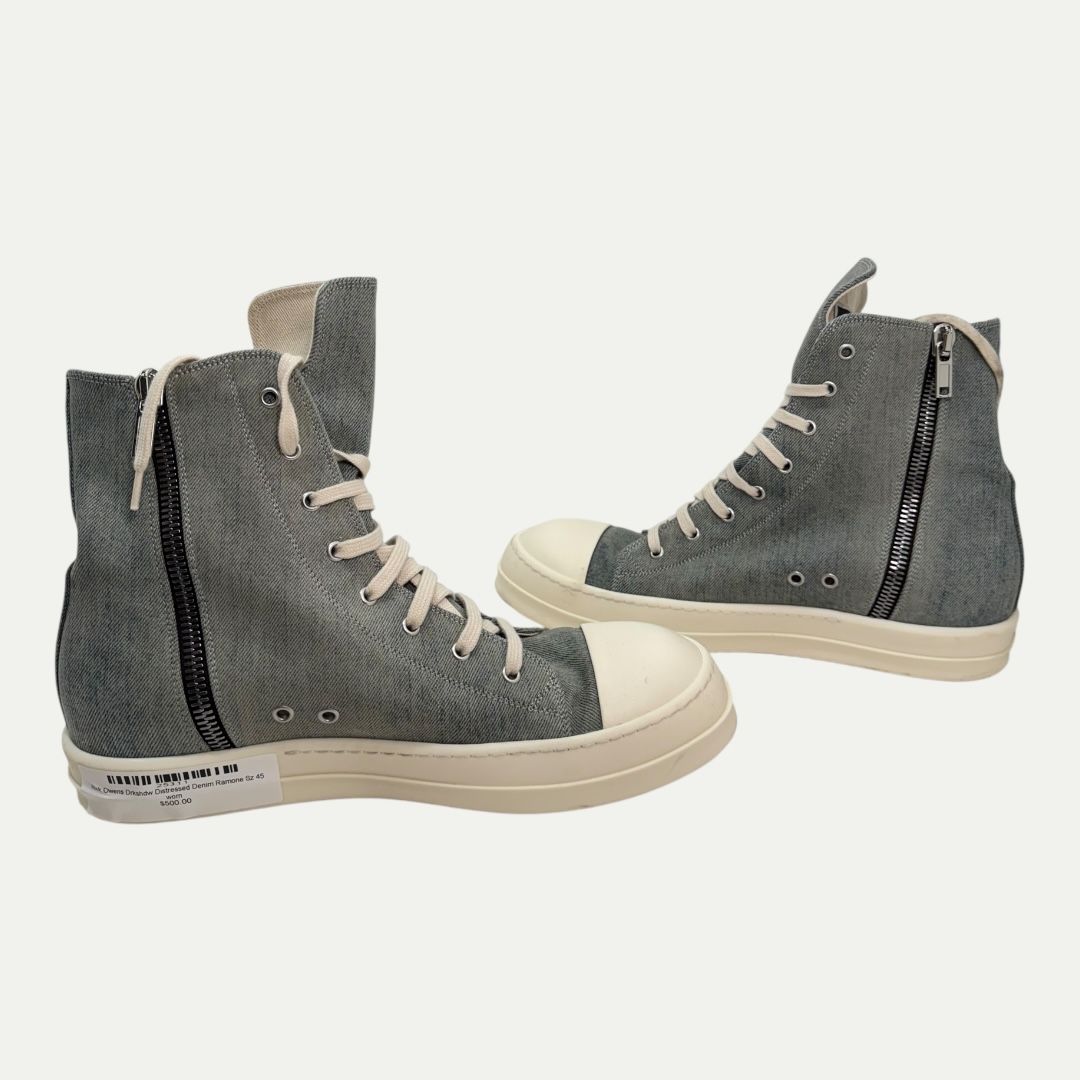Rick Owens Drkshdw Distressed Denim Ramone Sz 45(12)