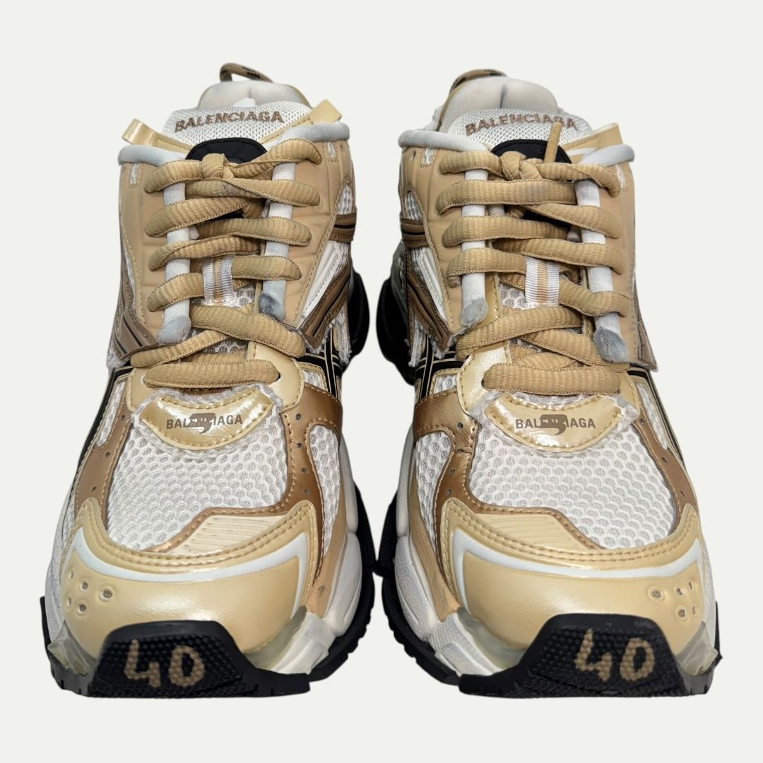 Balenciaga Beige Gold Runner Sz 40(8m/9.5w)