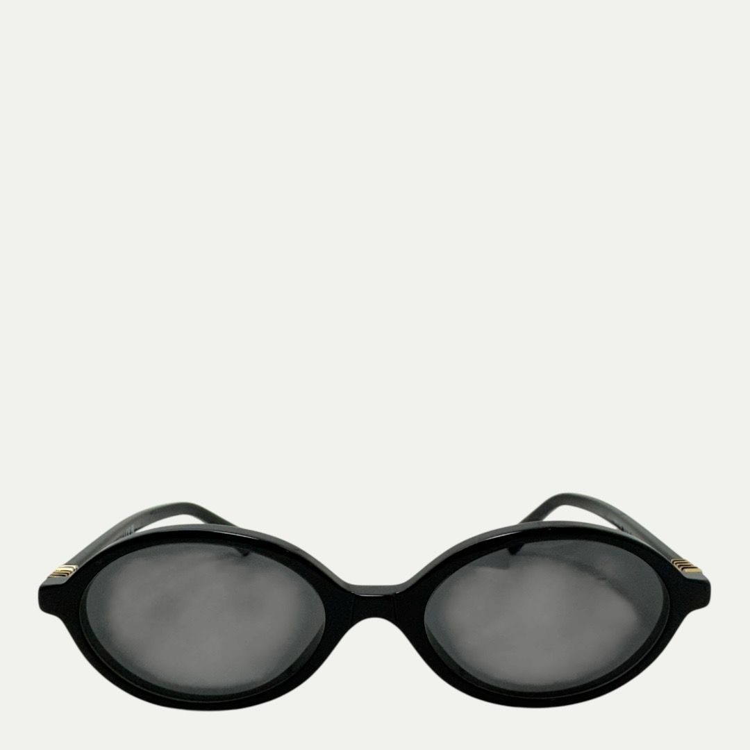 Miu Miu Black Oval O47F Sunglasses