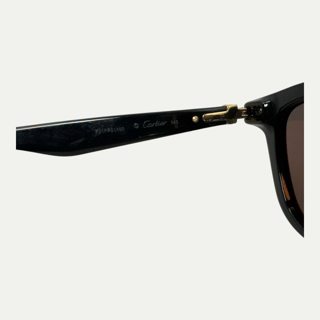 Cartier Black Square Sunglasses