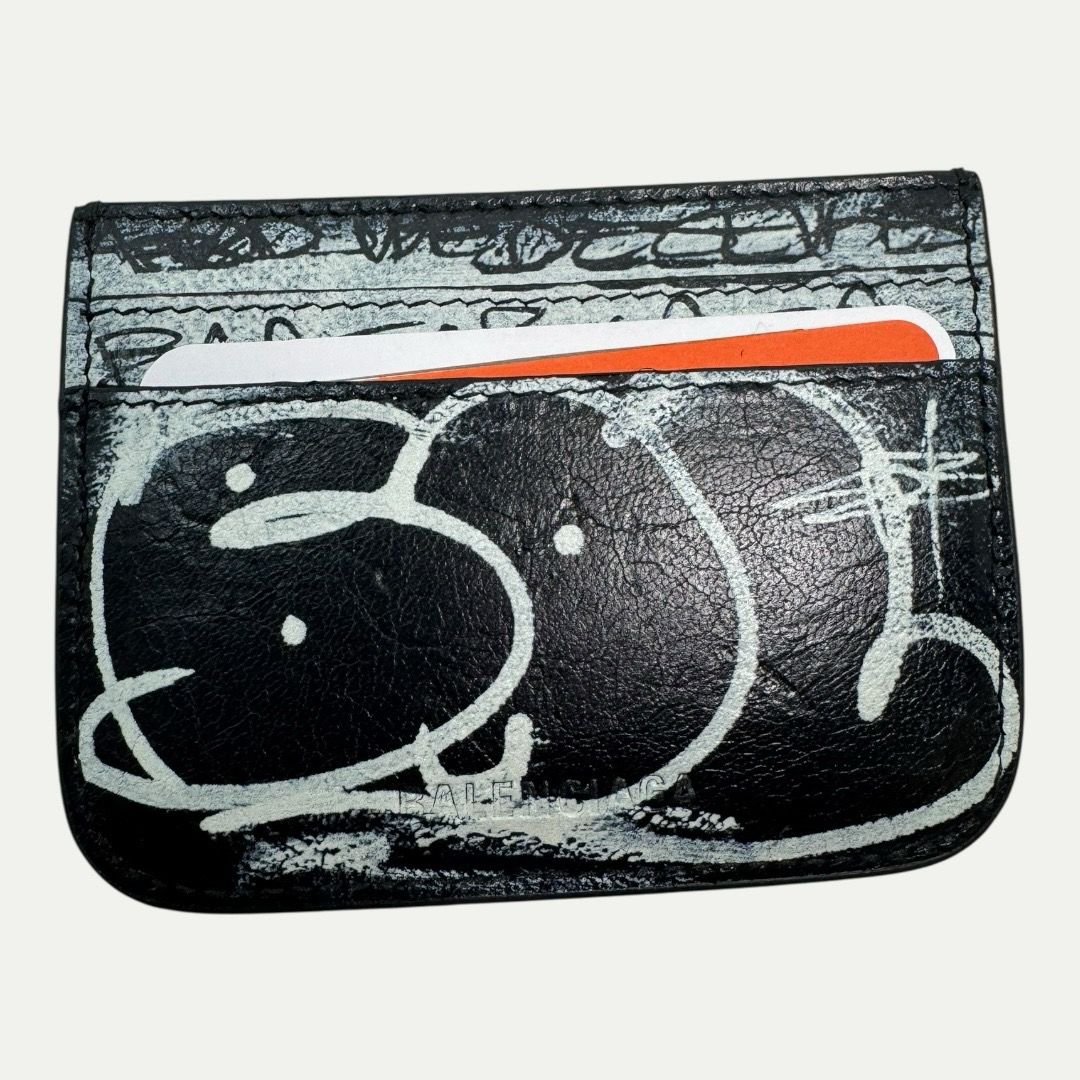 Balenciaga Graffiti Card Holder