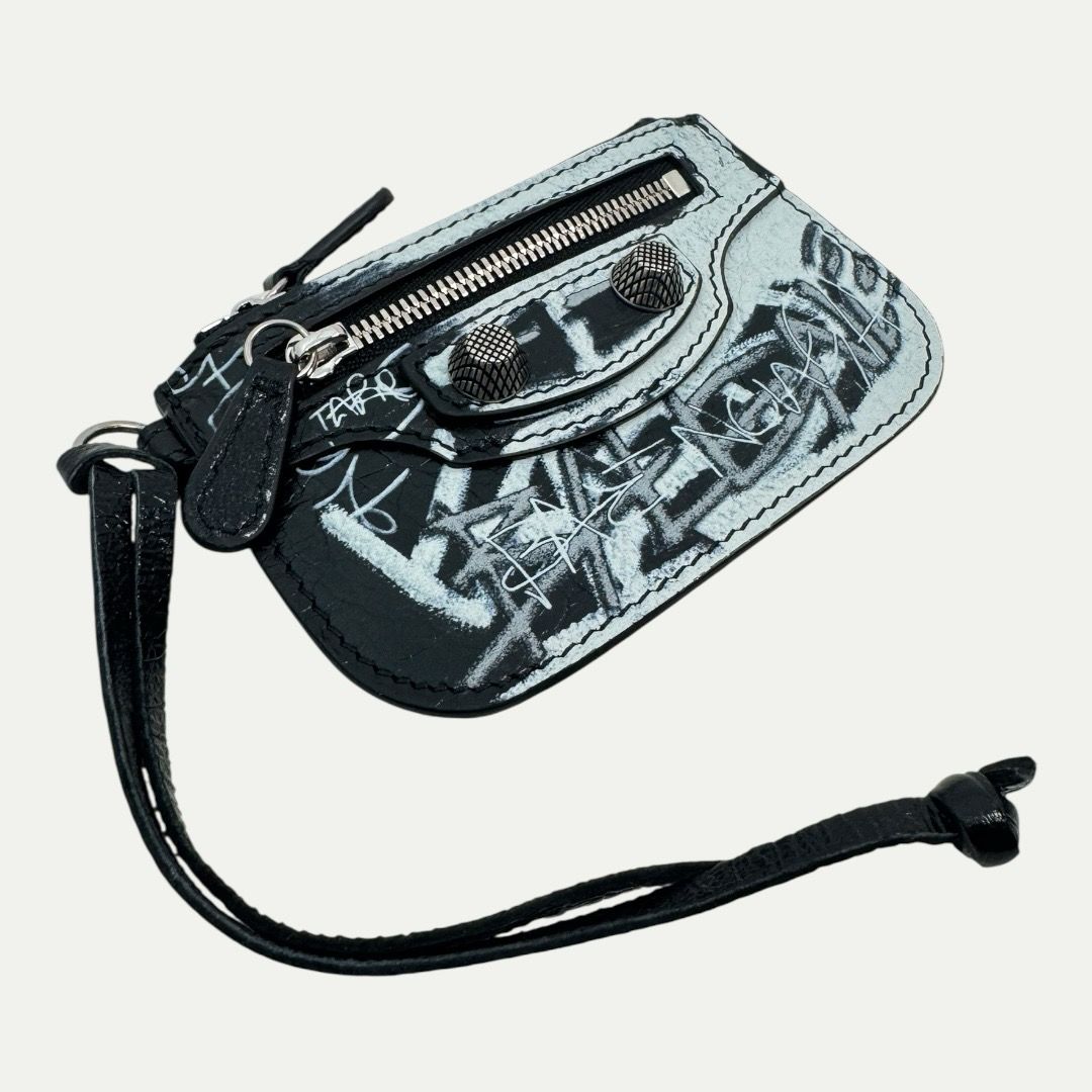 Balenciaga Graffiti Lanyard Cardholder