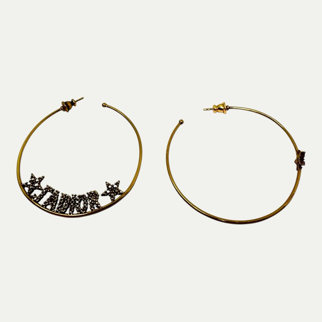 Dior J&#39;adior hoop earrings