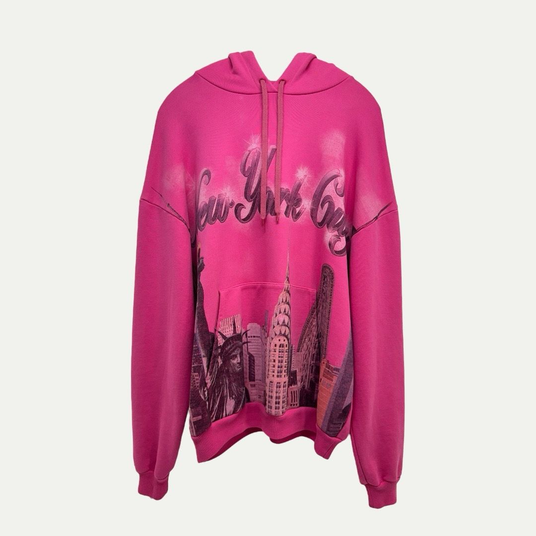 Balenciaga New York City Pink Hoodie Sz XS(XL)