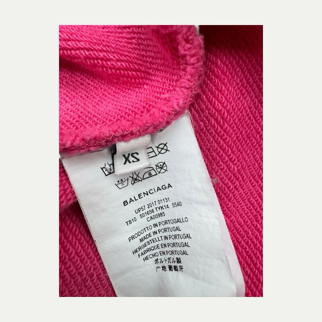 Balenciaga New York City Pink Hoodie Sz XS(XL)