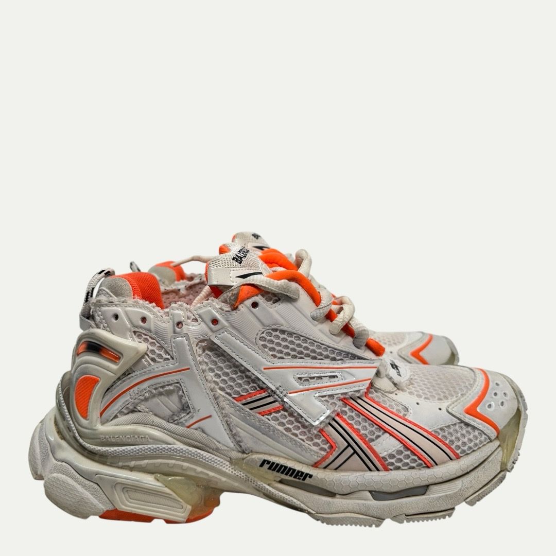 Balenciaga White/Orange Runner Sz 40(8m/9.5w)