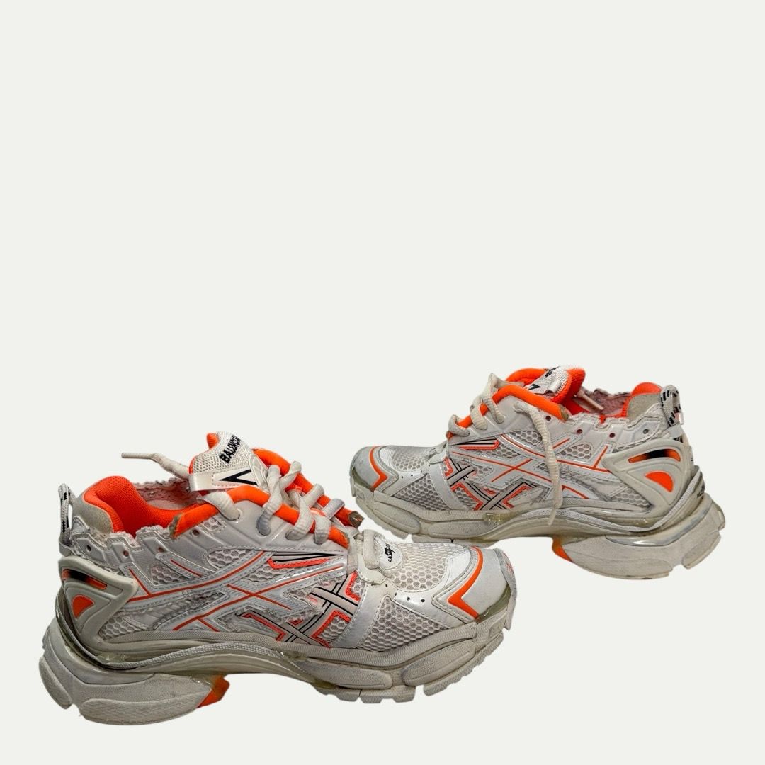 Balenciaga White/Orange Runner Sz 40(8m/9.5w)