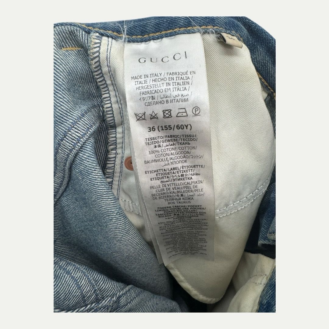 Gucci Denim Midi Skirt Sz 36 (XS)