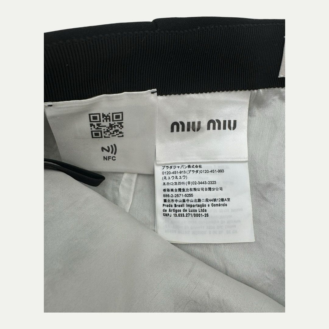 Miu Miu Rhinestone Embellished Skirt Sz 38 (S)