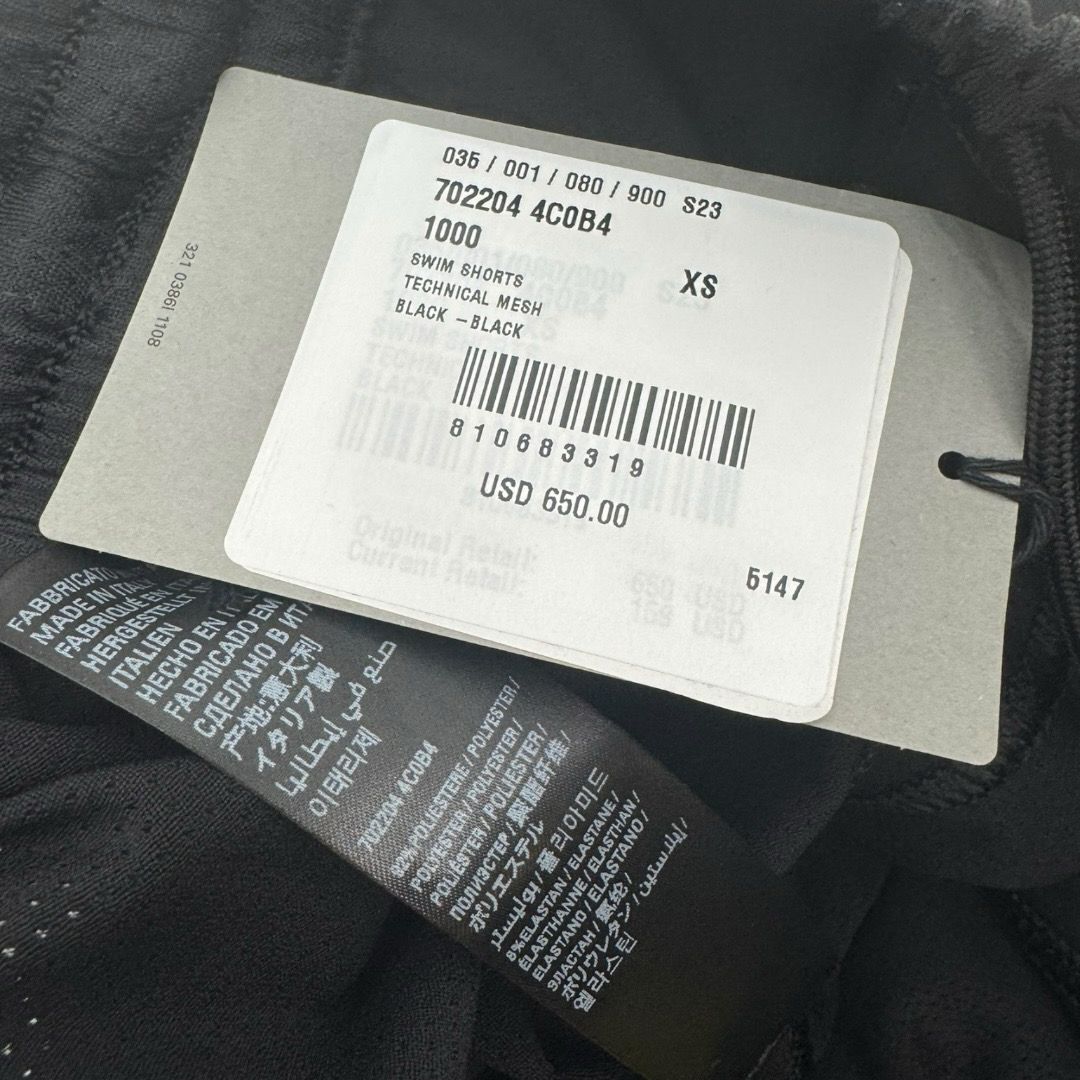 Balenciaga Black Mesh Shorts Sz XS(30)