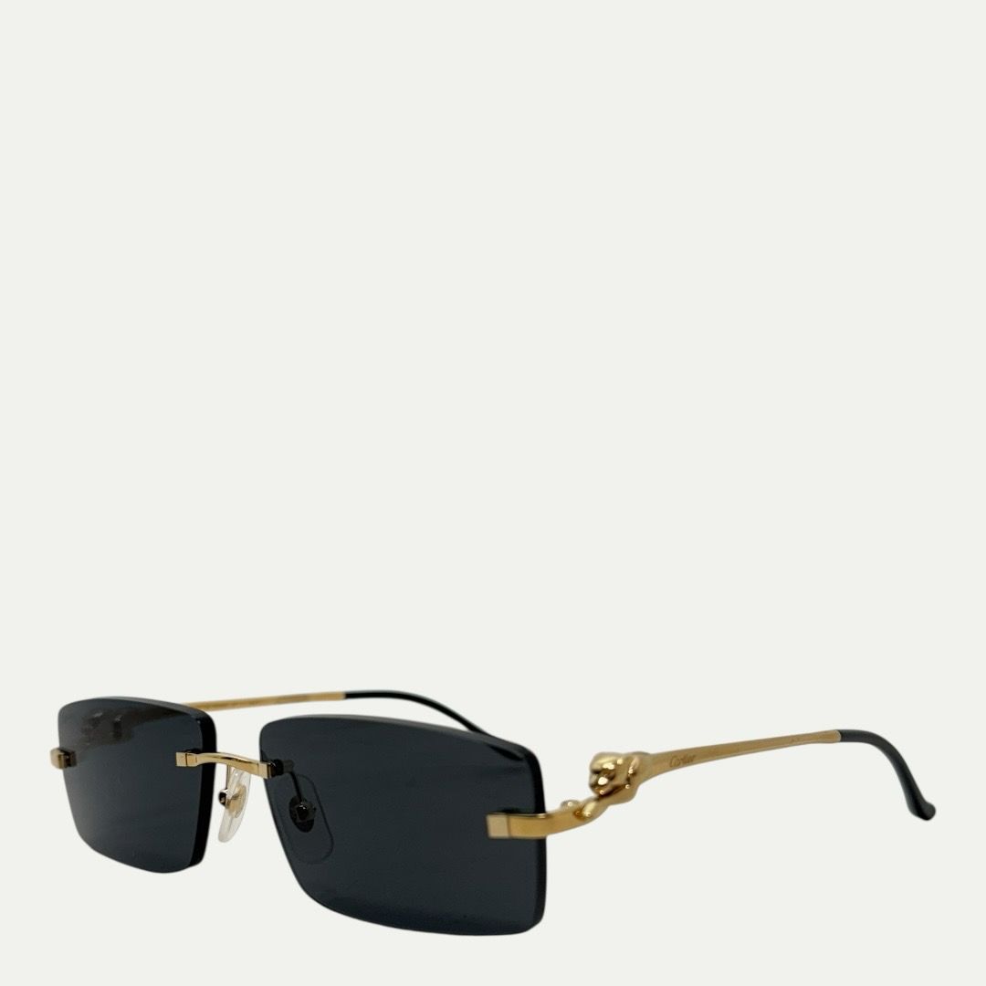 Cartier Panthere Black Lens Sunglasses