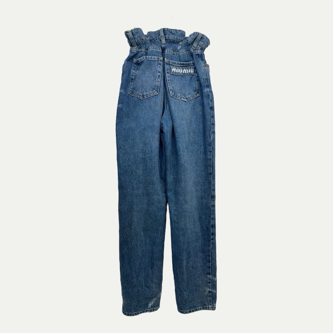 Miu Miu Iconic Denim Jeans Sz 25