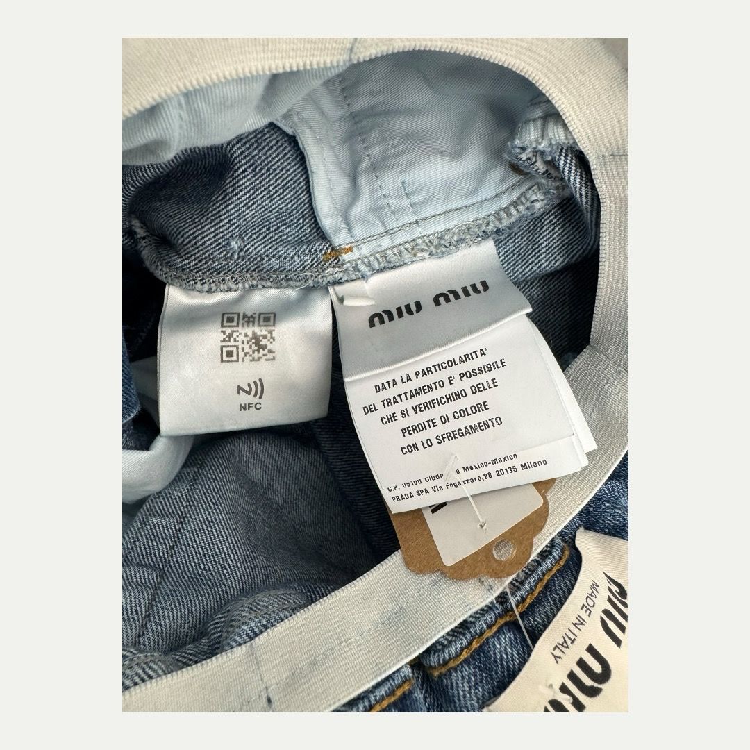 Miu Miu Iconic Denim Jeans Sz 25