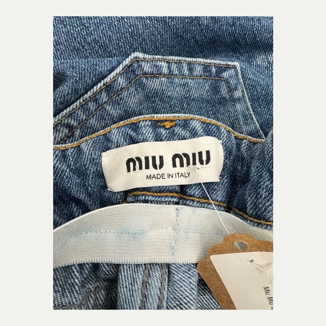 Miu Miu Iconic Denim Jeans Sz 25