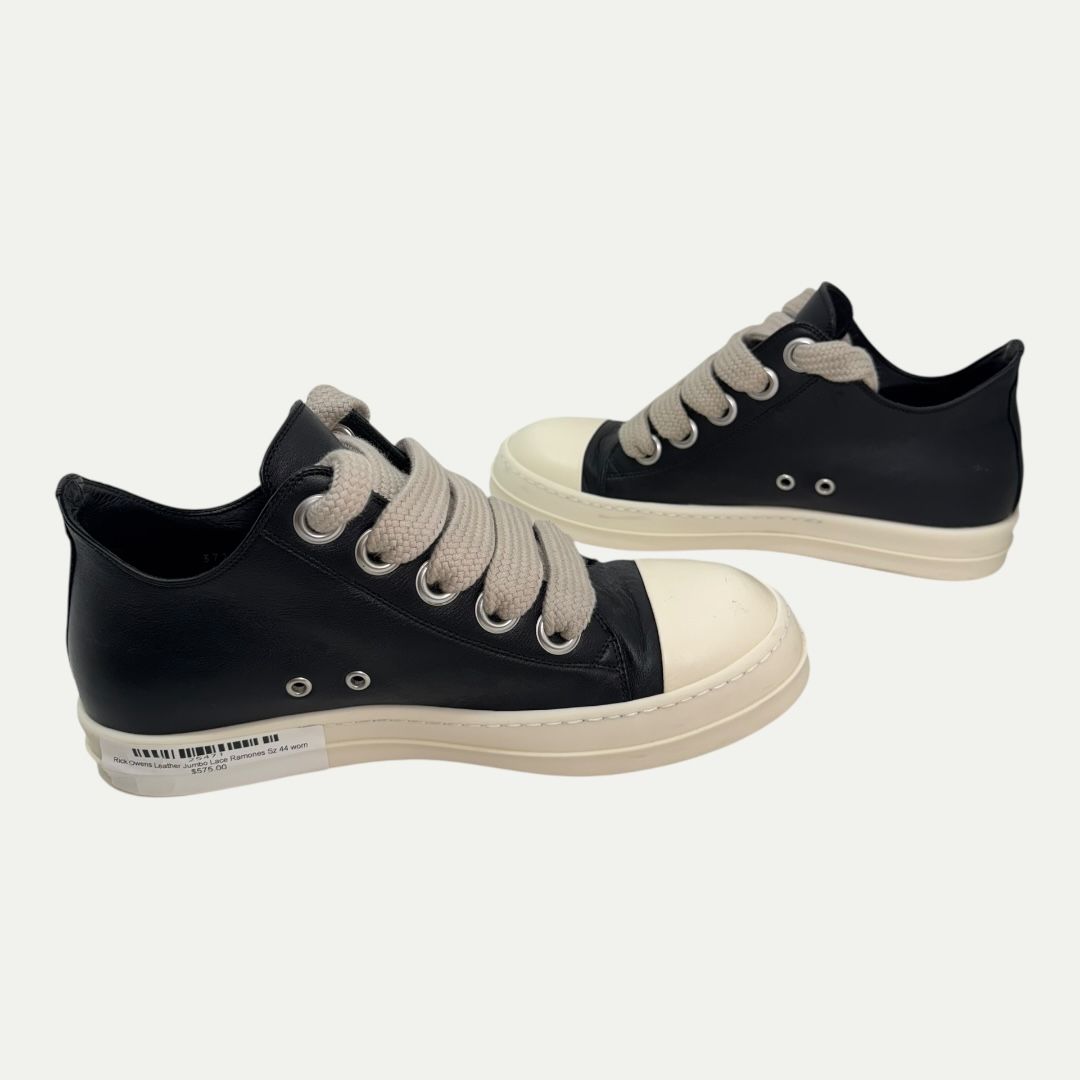 Rick Owens Leather Jumbo Lace Ramones Sz 44(11)