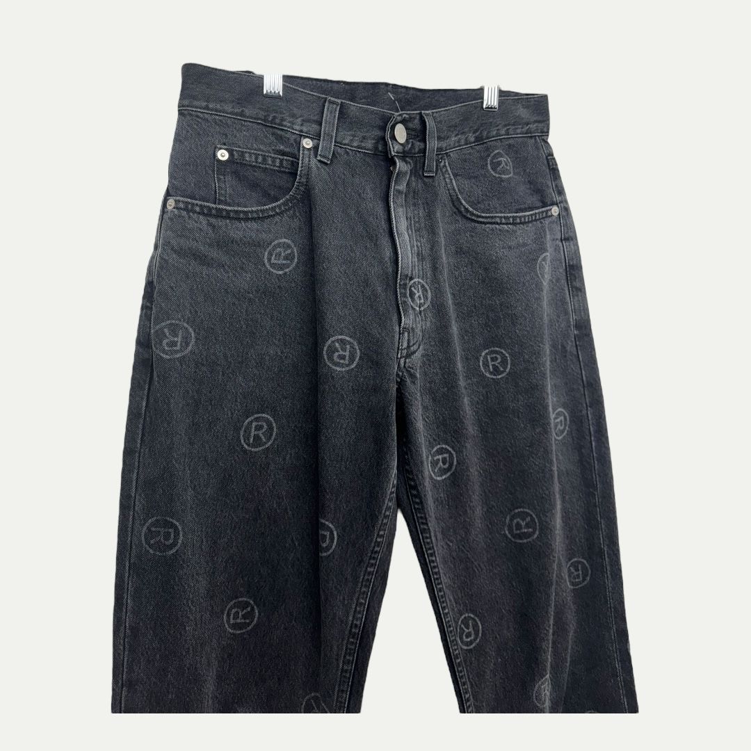 Martine Rose Monogram Print Denim Sz S(28)