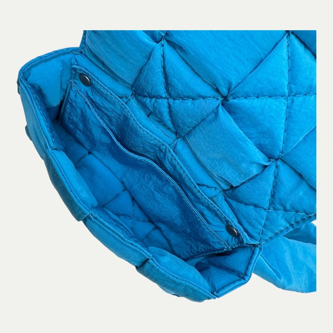Bottega Veneta Blue Padded Mini Cassette