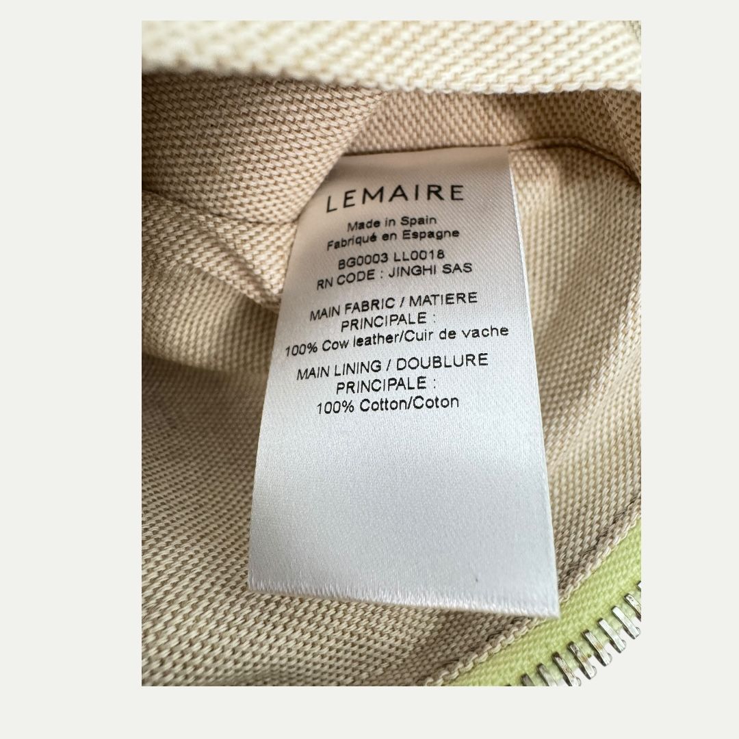 Lemaire Small Croissant Yellow Bag