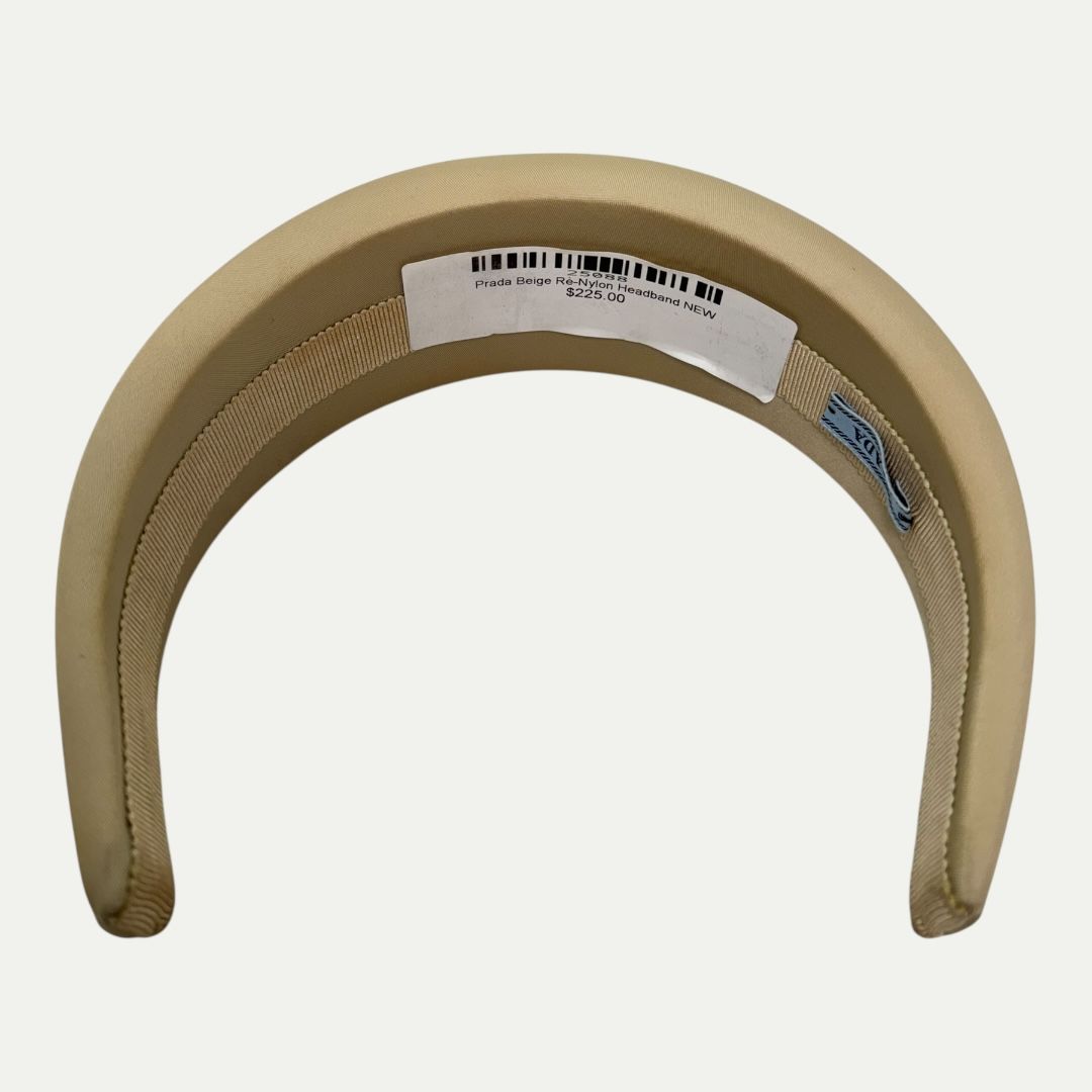 Prada Beige Re-Nylon Headband