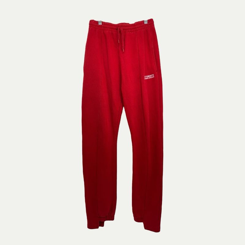 Vetements AW17 Rebuilt Red Sweatpants Sz S(28)