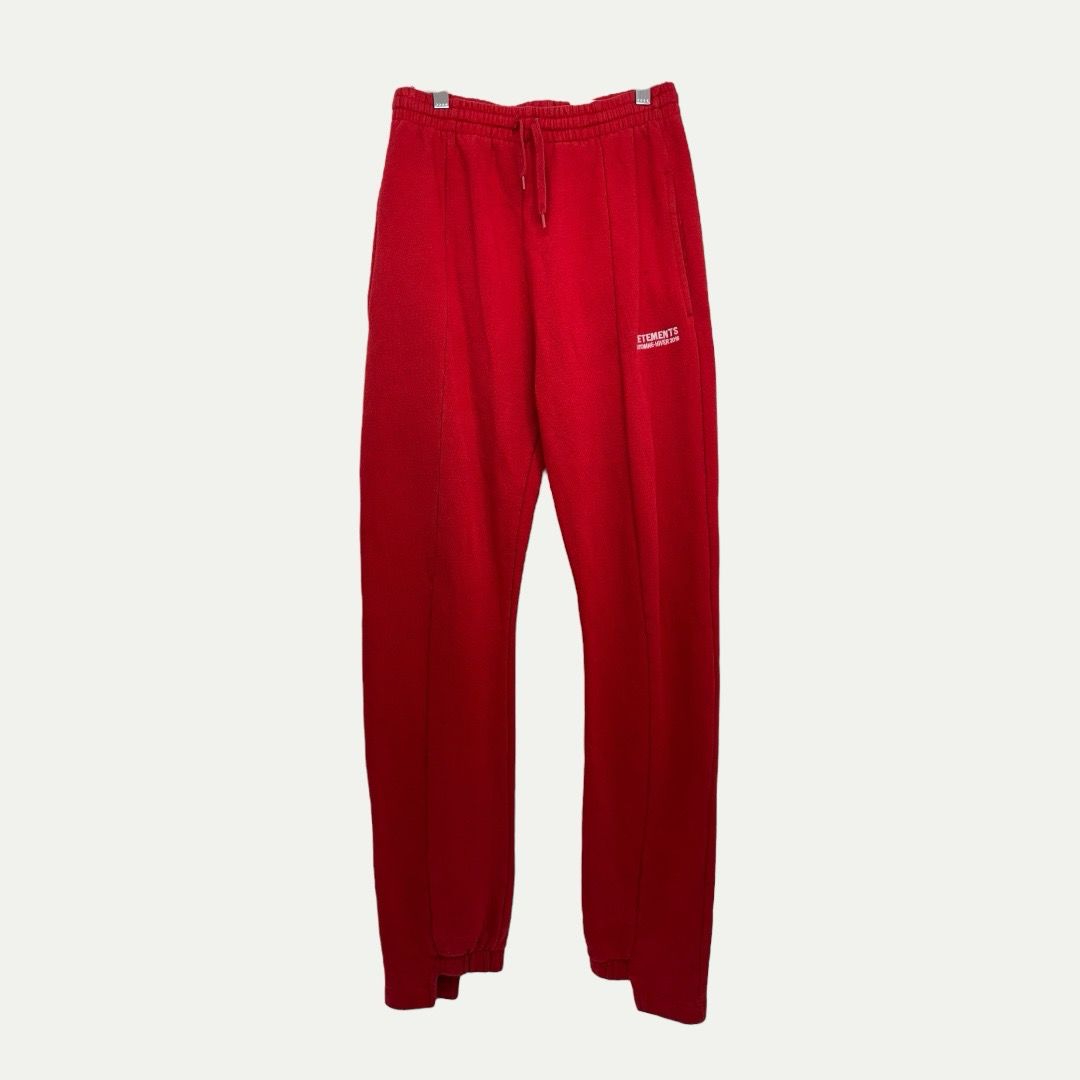 Vetements AW17 Rebuilt Red Sweatpants Sz S(28)