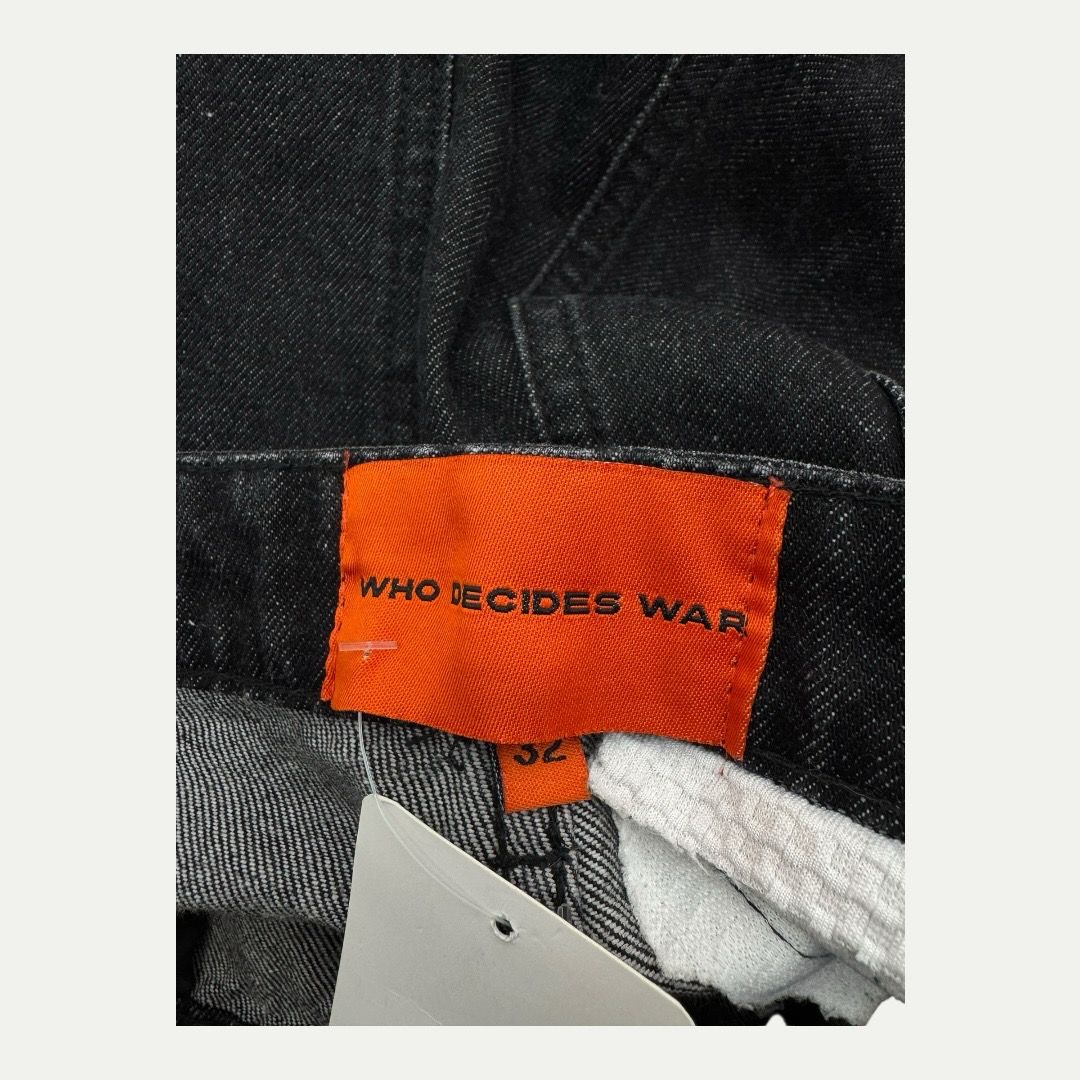 Who Decides War x Mrdr Brvdo Rhinestone Denim Sz 32