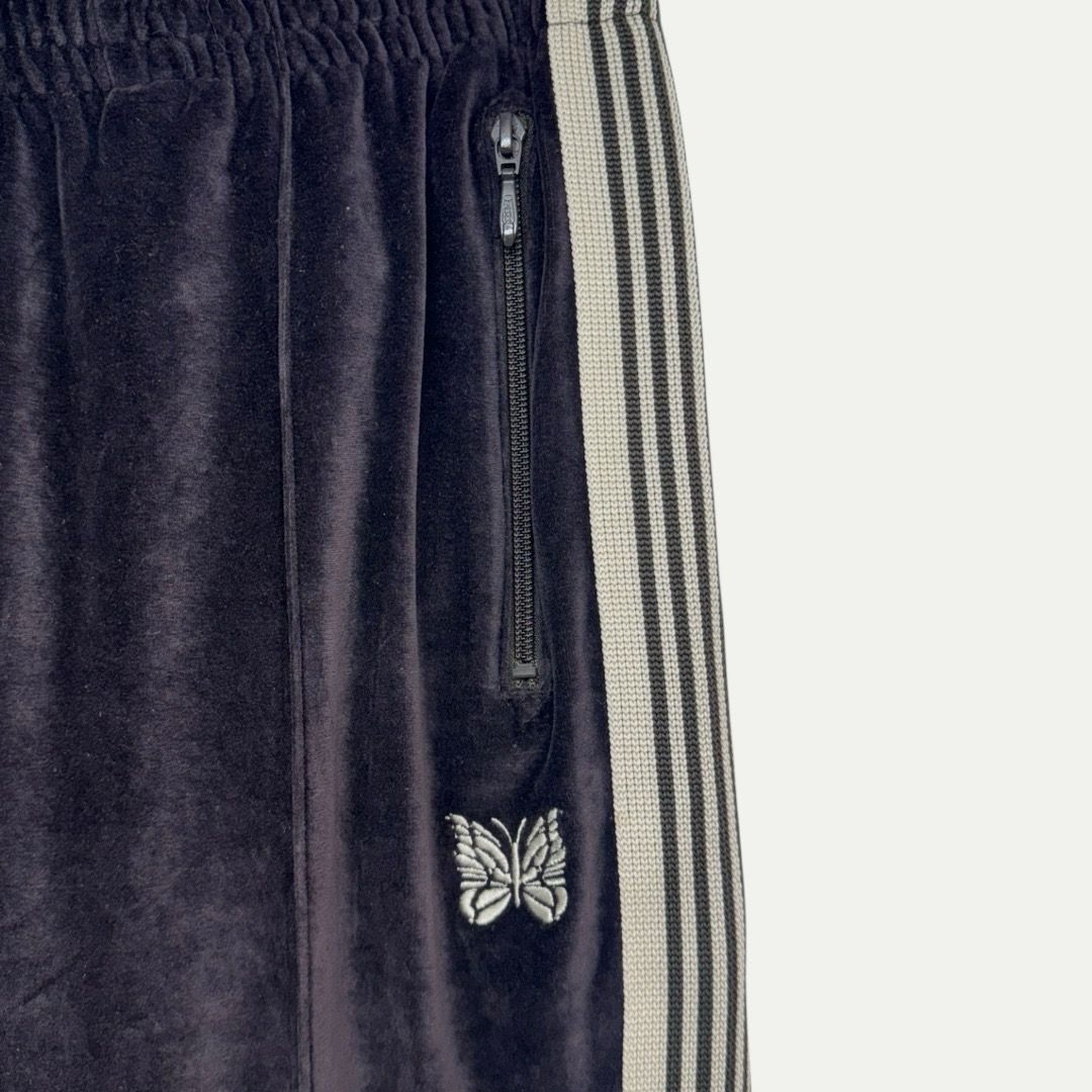 Needles Velour Charcoal Flare Track Pants Sz M(32)
