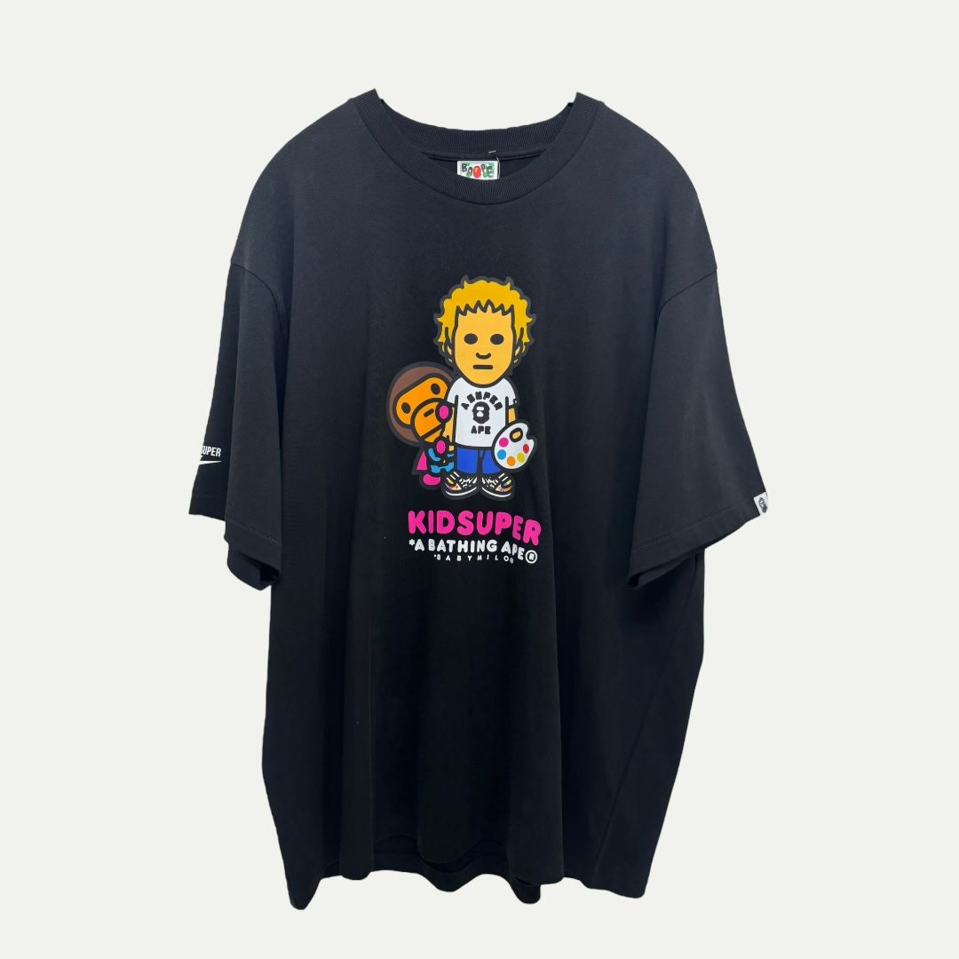 Bape x Kidsuper Black Tee Sz XL