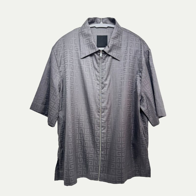 Givenchy Monogram Zippered Shirt Sz 40(L)