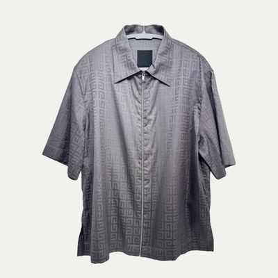 Givenchy Monogram Zippered Shirt Sz 40(L)