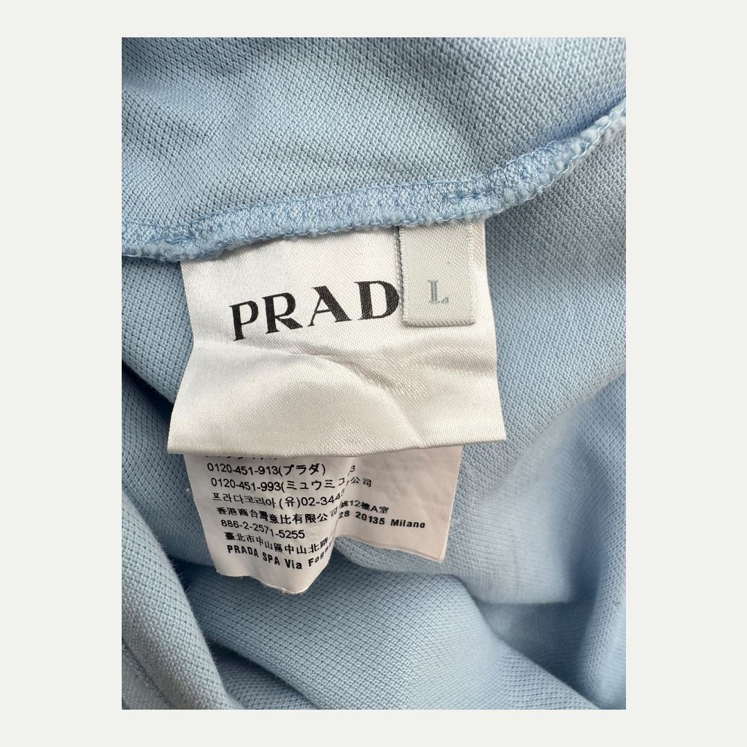 Prada Blue Polo Sz L