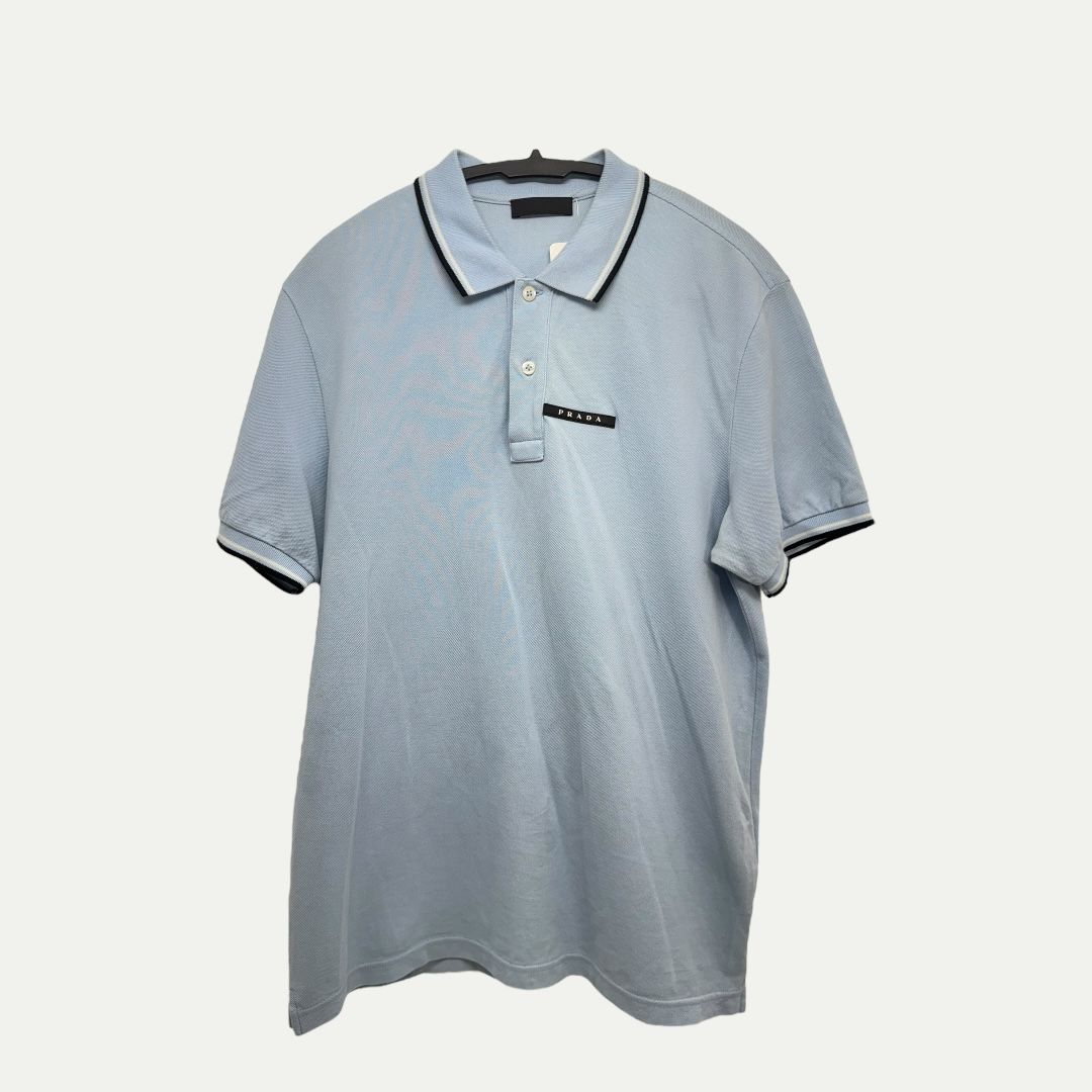 Prada Blue Polo Sz L