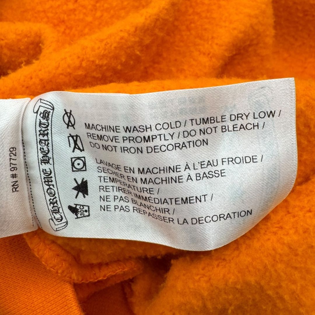 Chrome Hearts Orange Horseshoe Hoodie Sz L