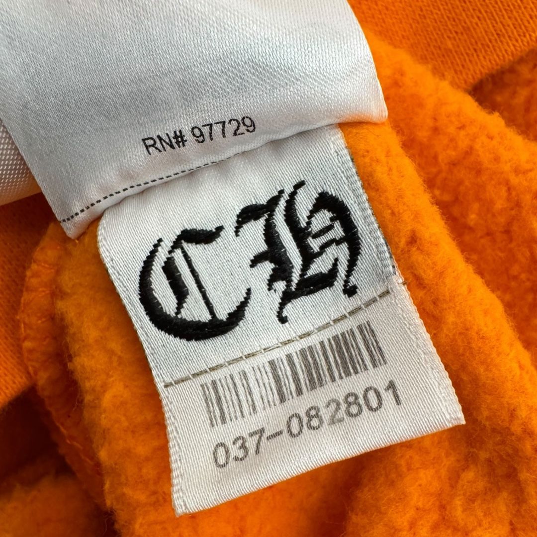 Chrome Hearts Orange Horseshoe Hoodie Sz L