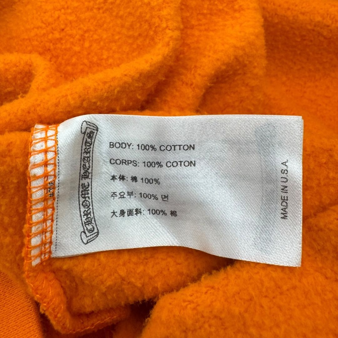 Chrome Hearts Orange Horseshoe Hoodie Sz L