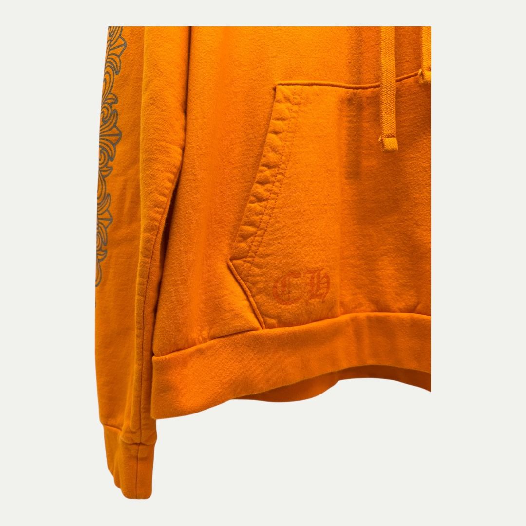 Chrome Hearts Orange Horseshoe Hoodie Sz L
