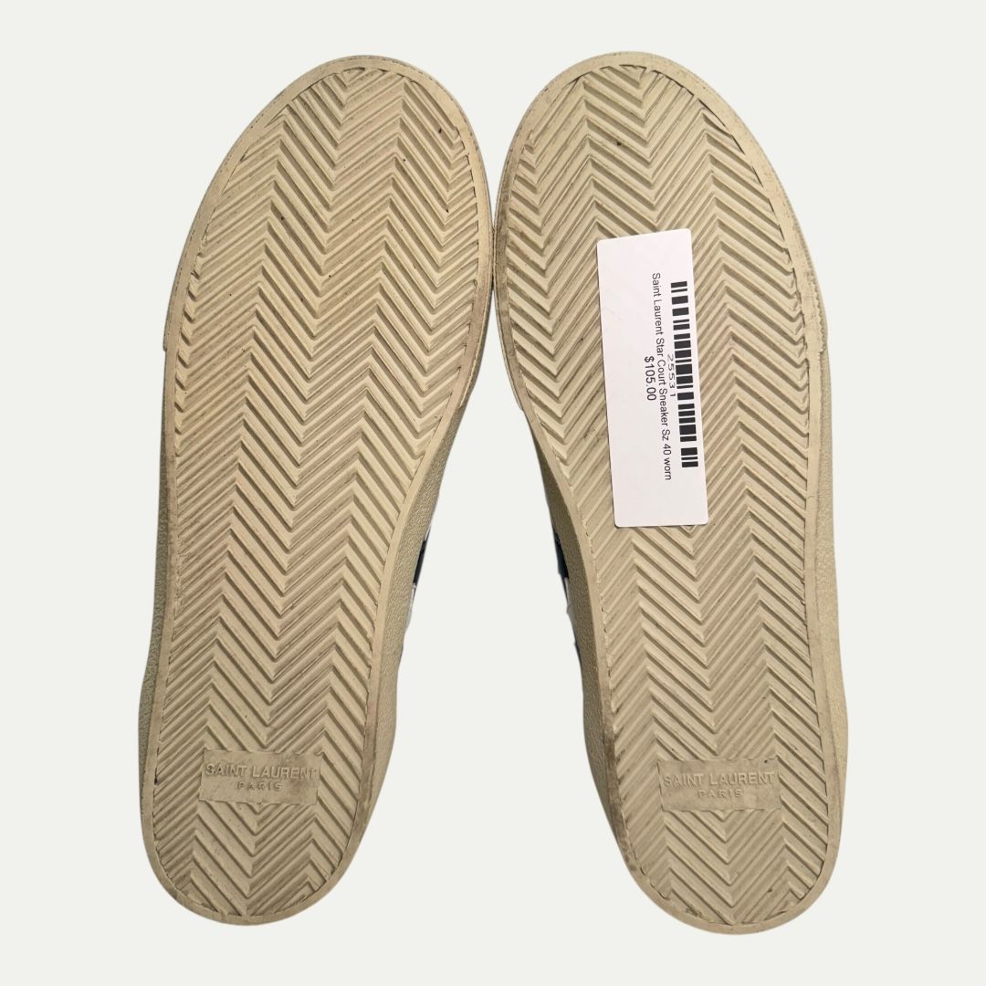 Saint Laurent Star Court Sneaker Sz 40(10w/8m)